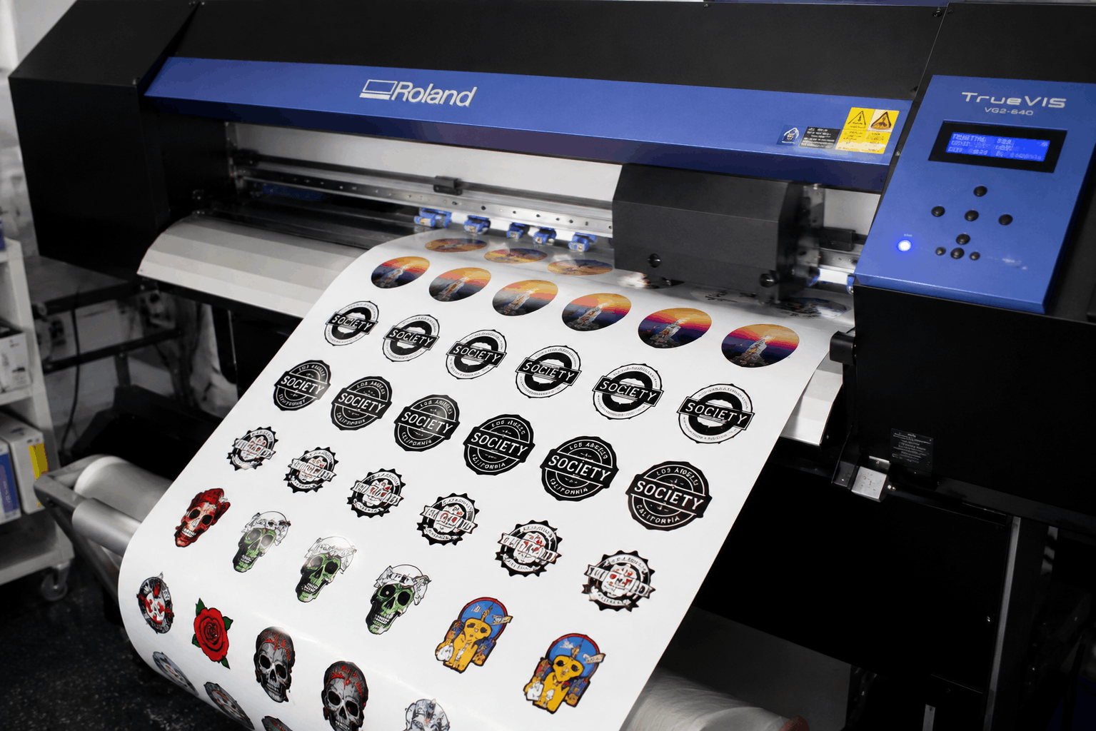 Stickers production